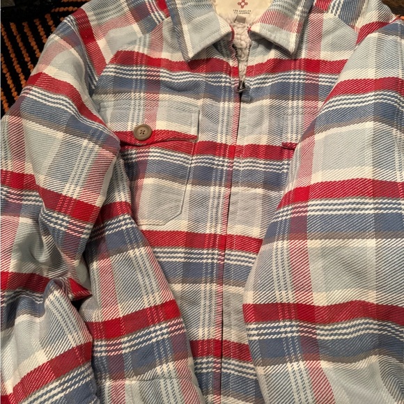 Dylan Sherpa lined zip flannel shaker size medium like new - Picture 5 of 7